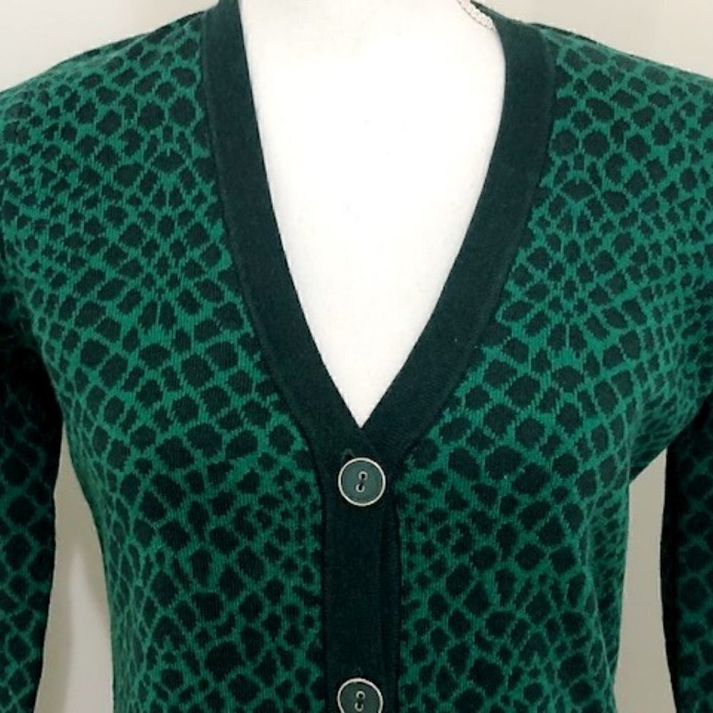 Isaac mizrahi live green cardigan sweater NWOT - Picture 3 of 6